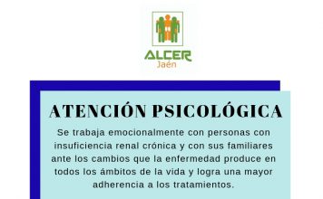 Atención Psicológica personas con insuficiencia renal crónica